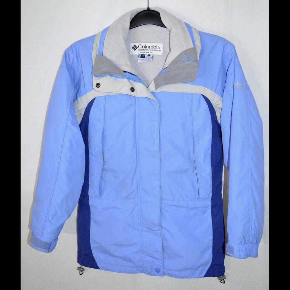 Columbia Interchange Coat Ski Jacket Blue/Gray Women's Small